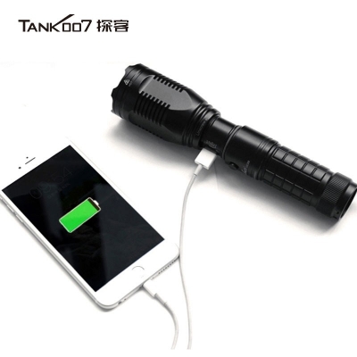 TANK007探客可充電執(zhí)勤，執(zhí)法，巡邏遠射防水戶外超亮LED電筒UC20